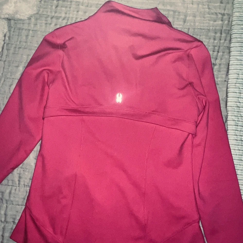 Spyder Women's Full Zip Athletic Jacket Coral Pink Medium - Picture 12 of 13